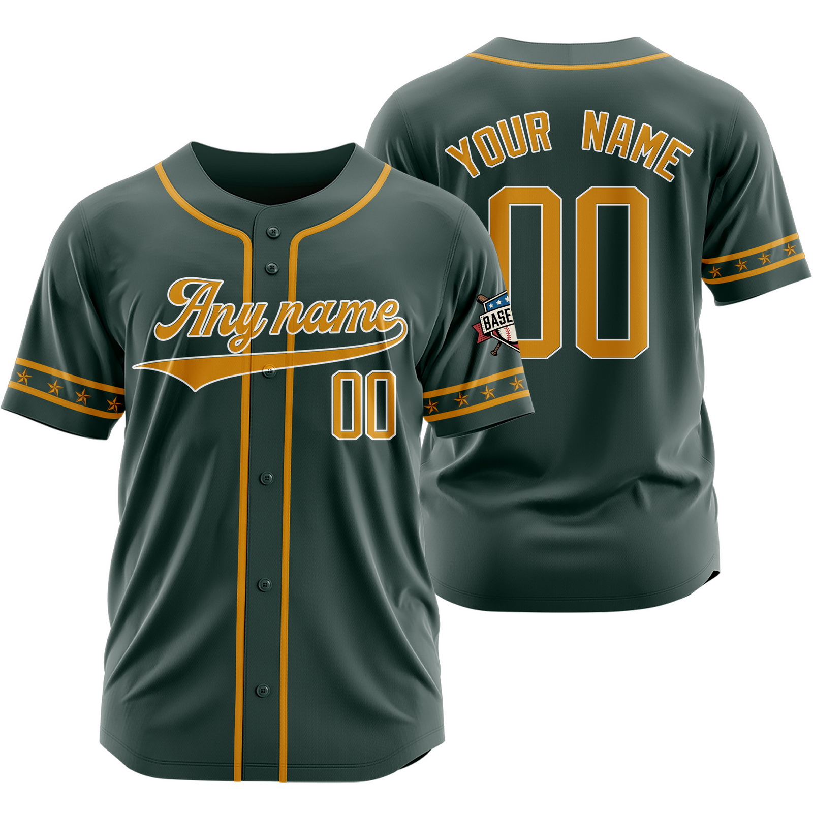 Custom Green Yellow Baseball Jersey for Men Women Youth