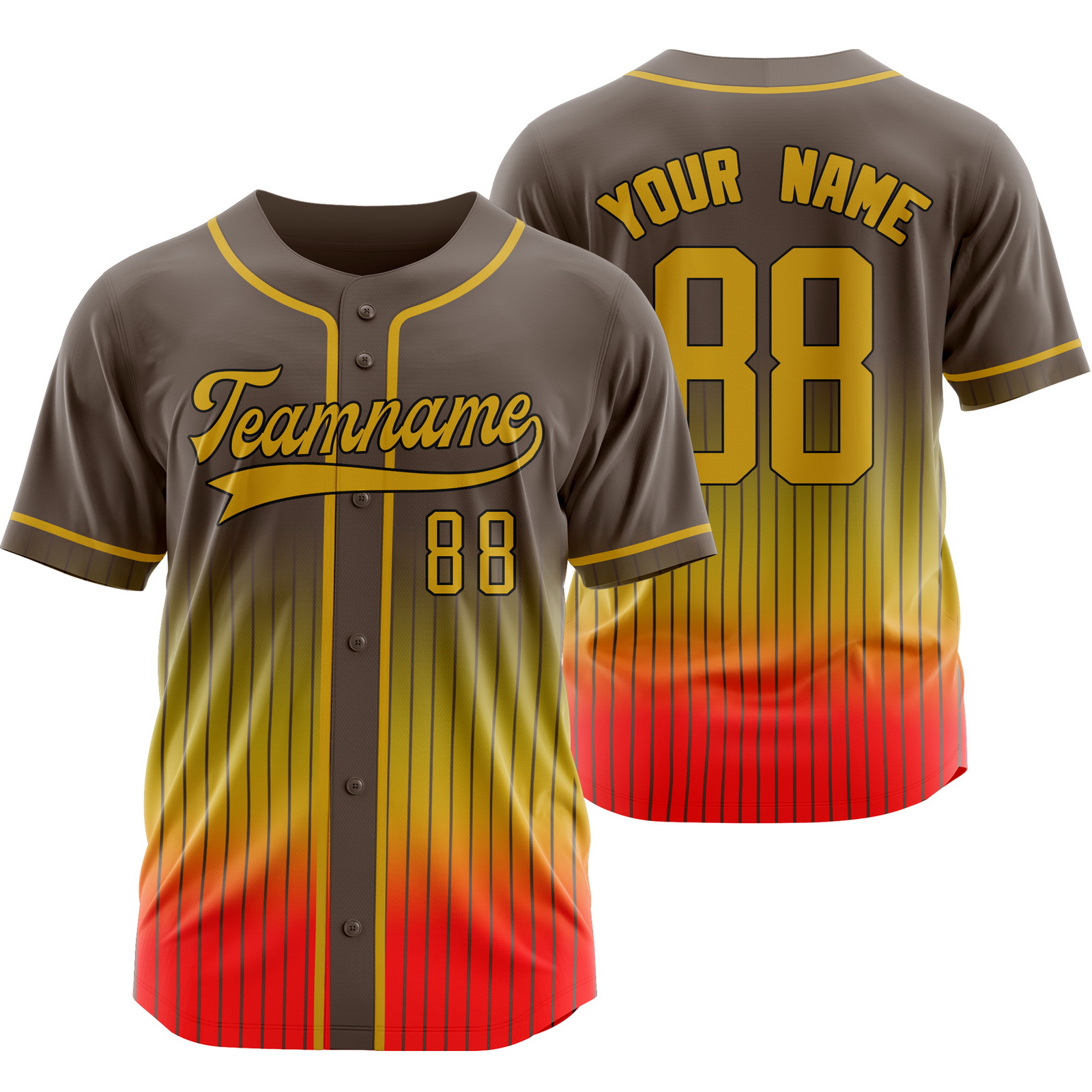 Custom Gray Red Stripe Baseball Jersey Personalized Softball Shirt