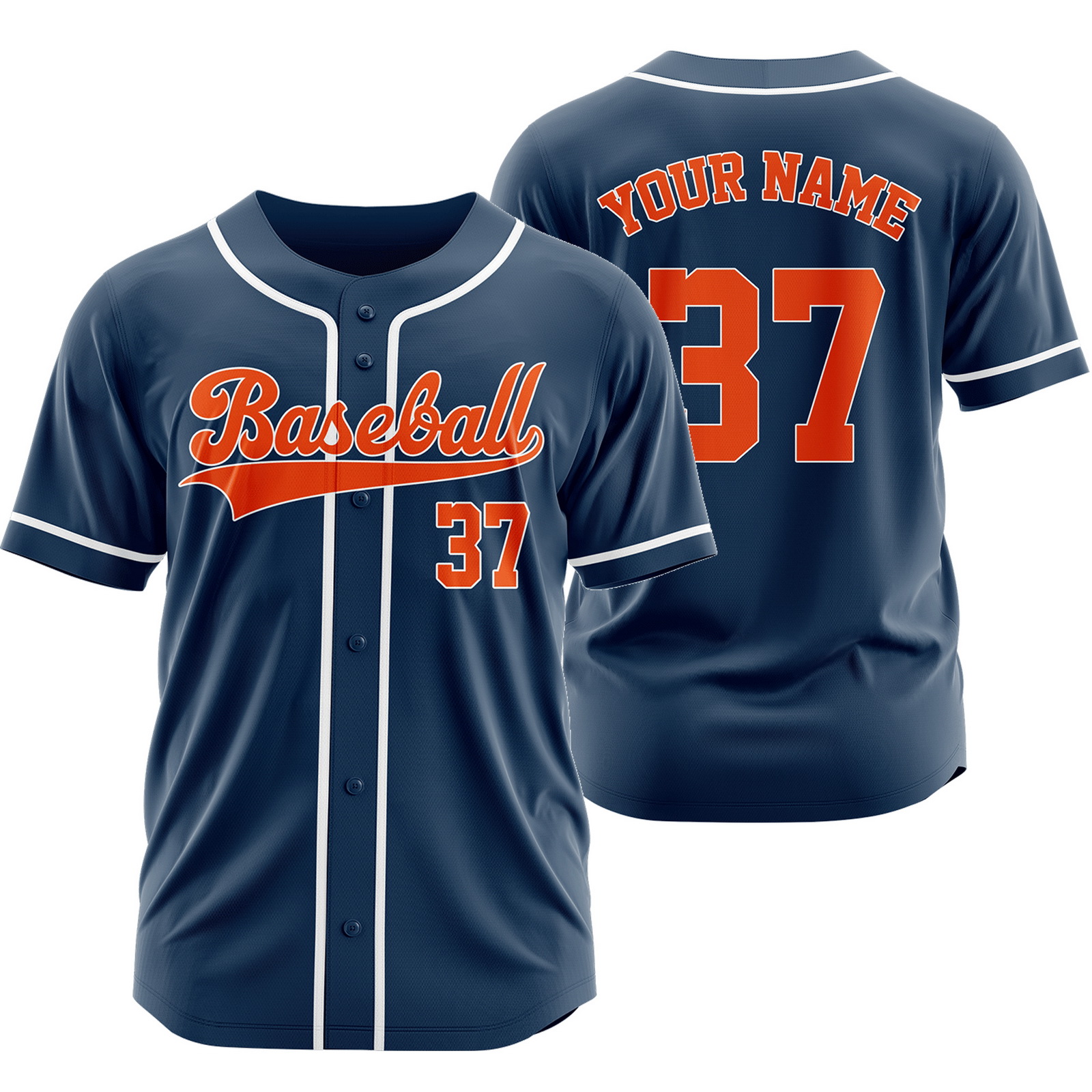 Custom Blue Red C Plain Baseball Jersey Fashion Sport Shirt