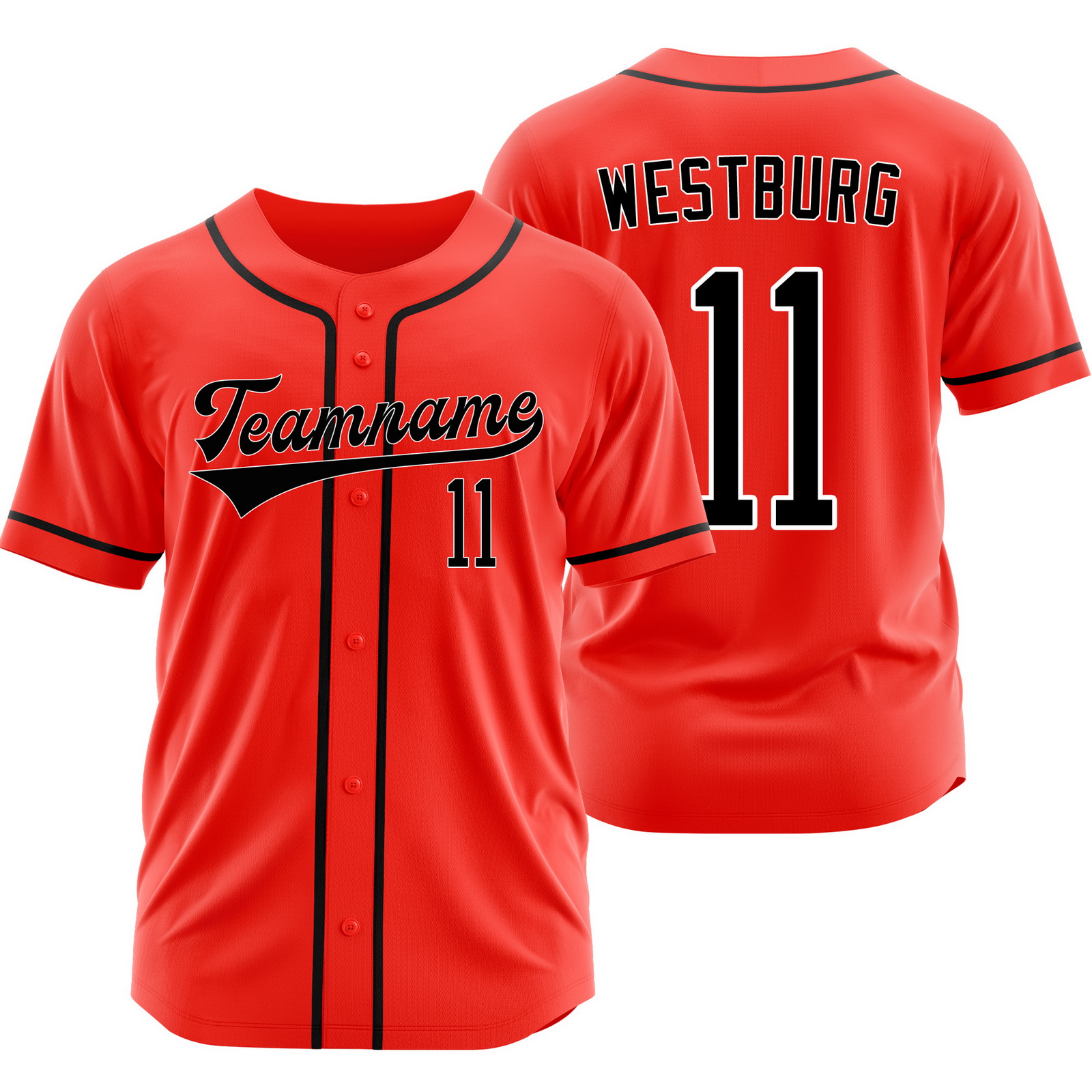 Jordan Westburg Red Black Baseball Jersey Mesh Softball Shirt