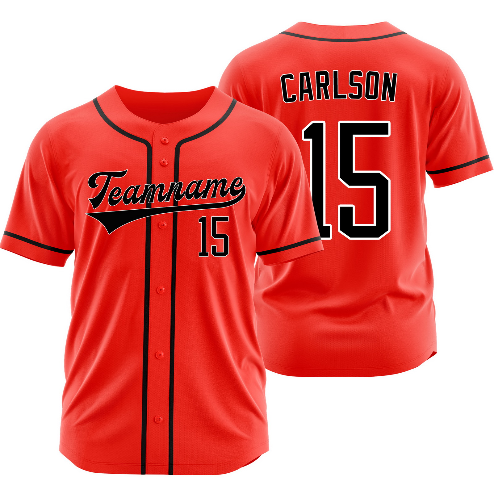 Dylan Carlson Red Black Baseball Jersey Hip Hop Shirt