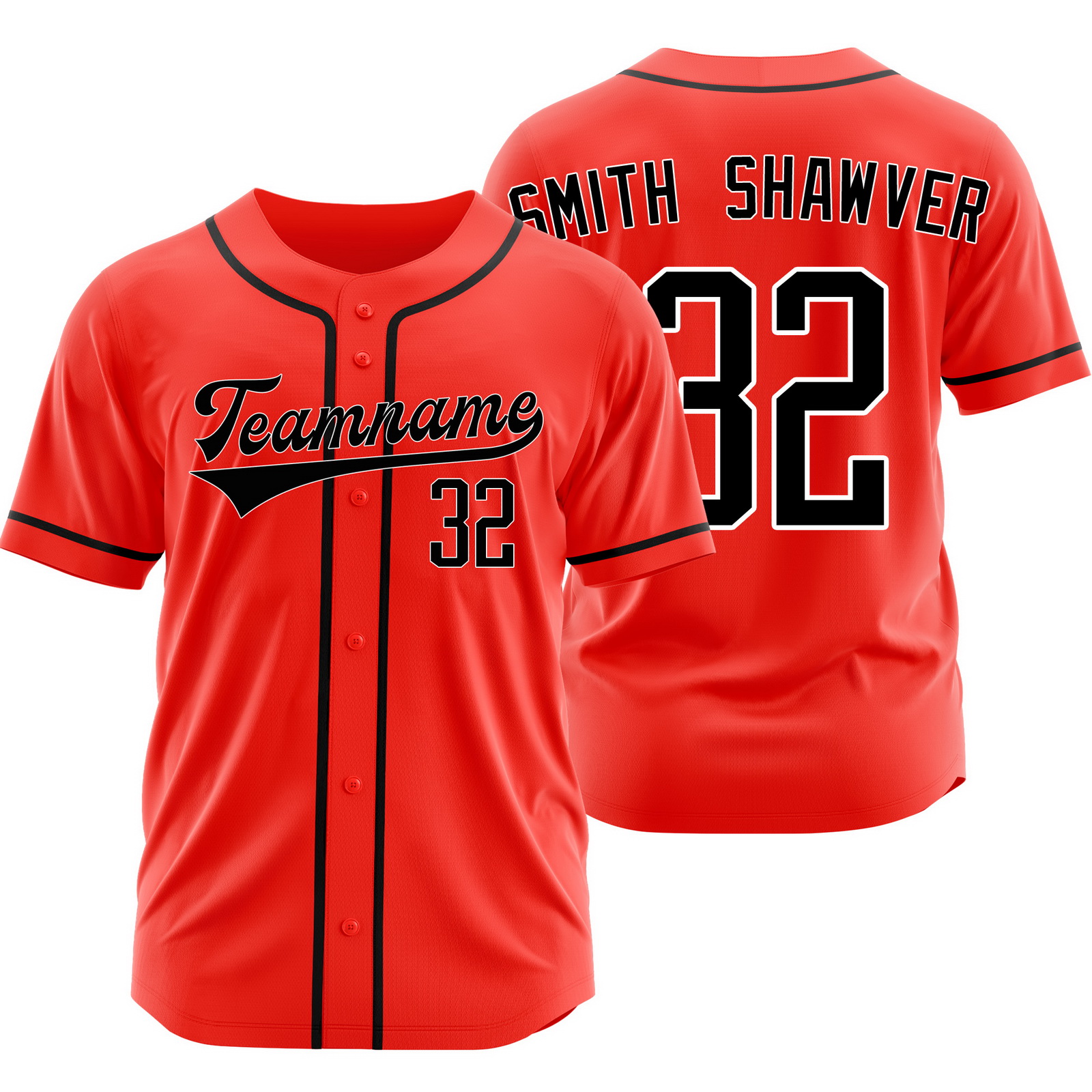 AJ Smith-Shawver Red Black Baseball Jersey Fashion Shirt