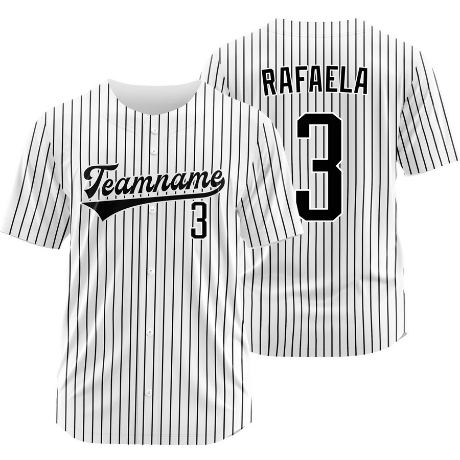 Ceddanne Rafaela White Black Pinstripe Baseball Jersey
