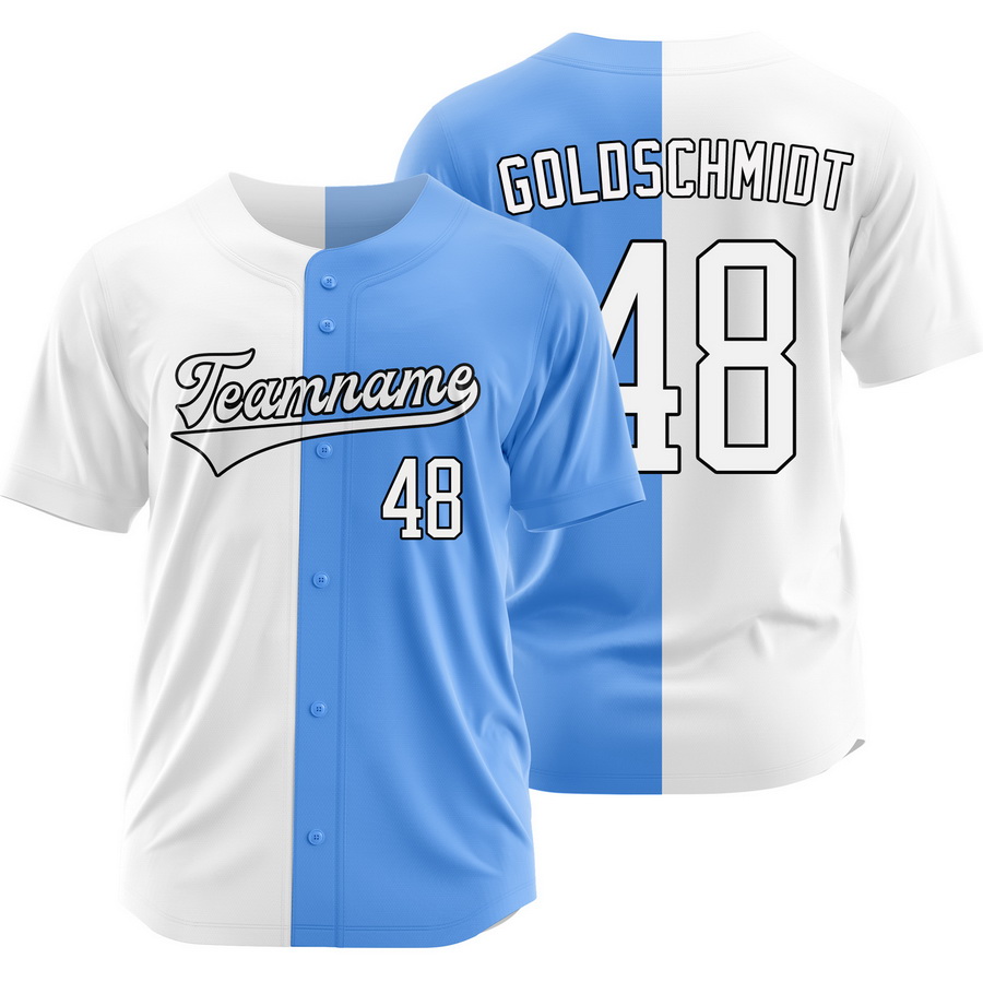 Paul Goldschmidt White Blue Split Baseball Jersey Two Tone Shirt