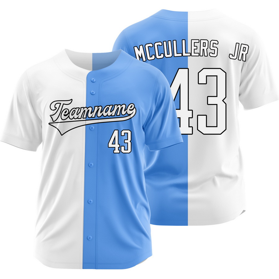 Lance McCullers Jr. White Blue Split Jersey Two Tone Shirt