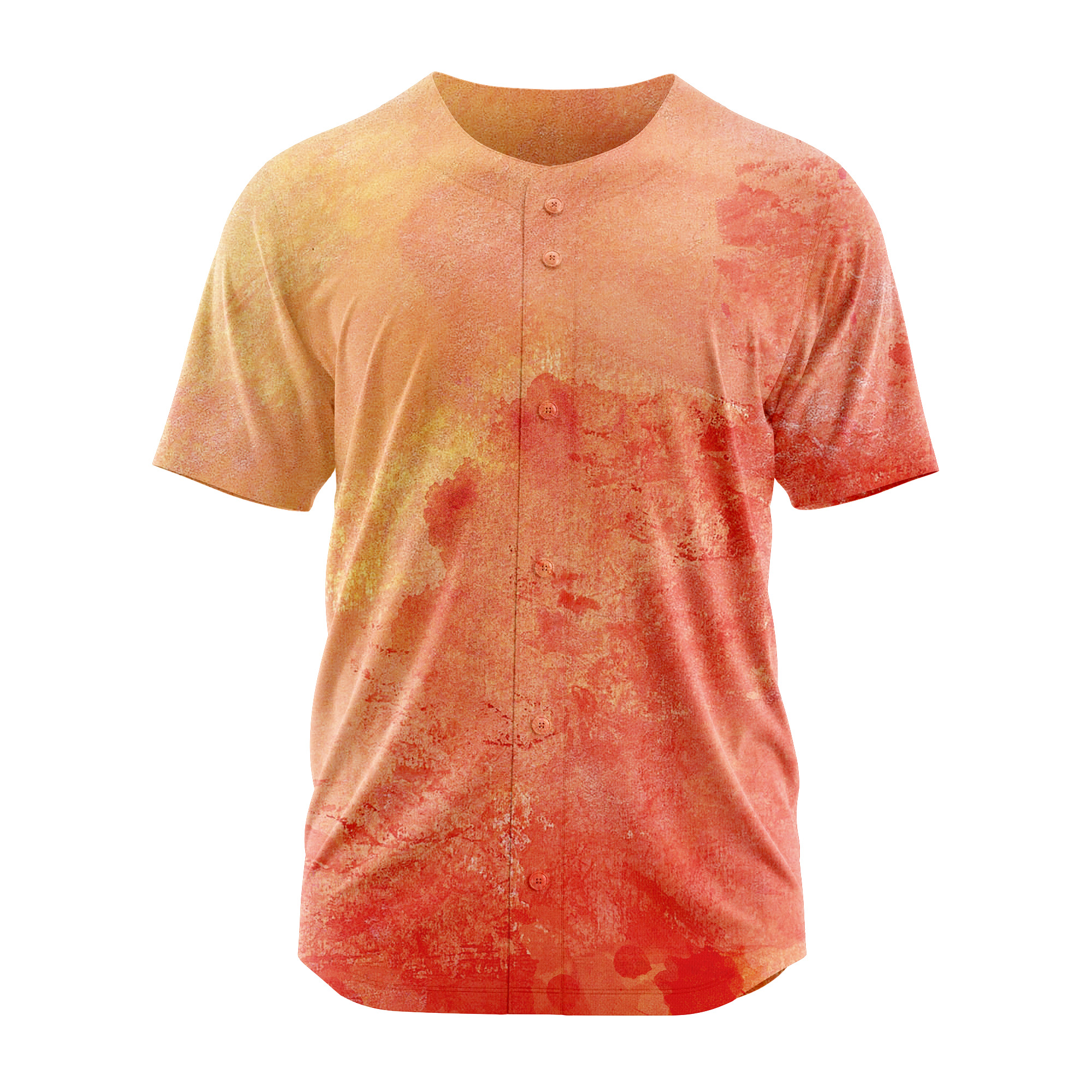 Blank Orange Team Baseball Jersey Softball Game Shirts