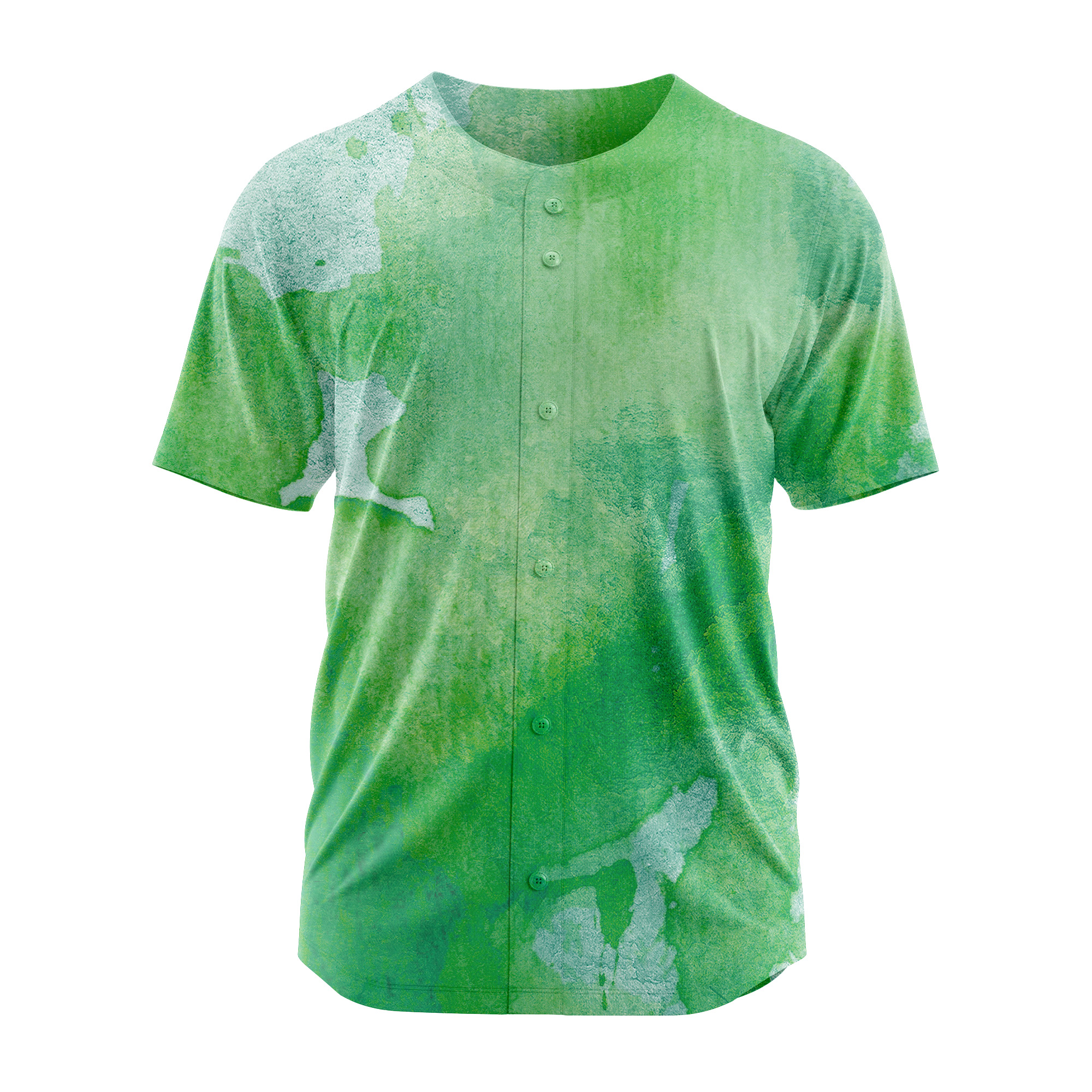 Blank Green V-Neck Baseball Jersey Softball Game Shirts