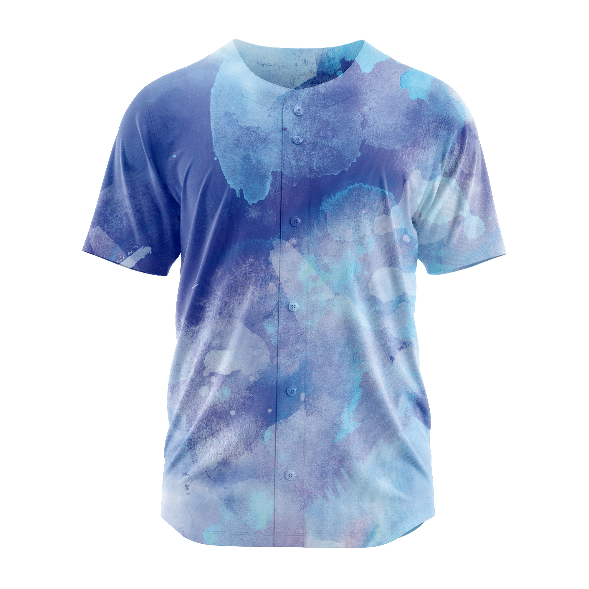 Blank Blue Team Baseball Jersey Softball Sports Gift