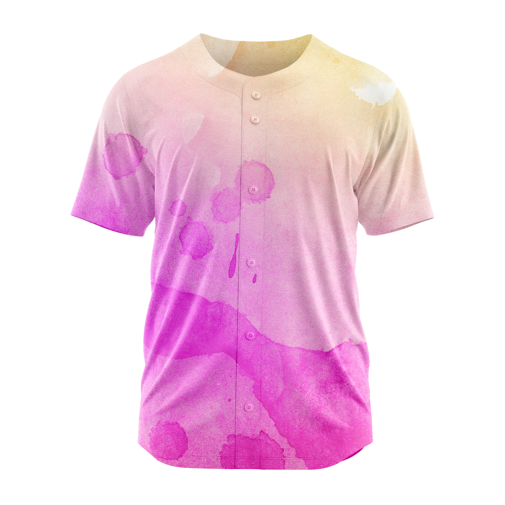 Blank Purple V-Neck Baseball Jersey Softball Game Shirts