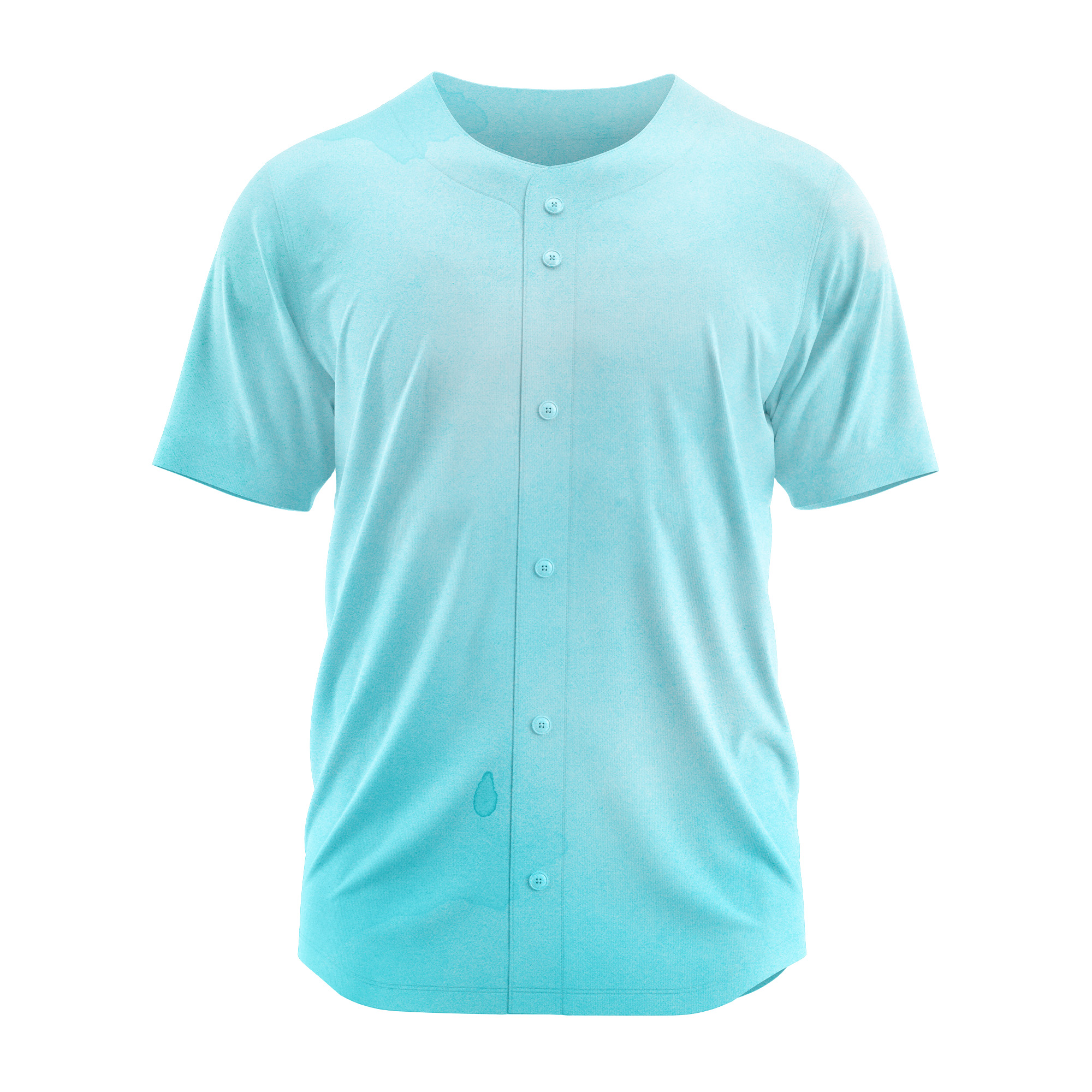 Blank Blue Casual Baseball Jersey Softball Game Shirts