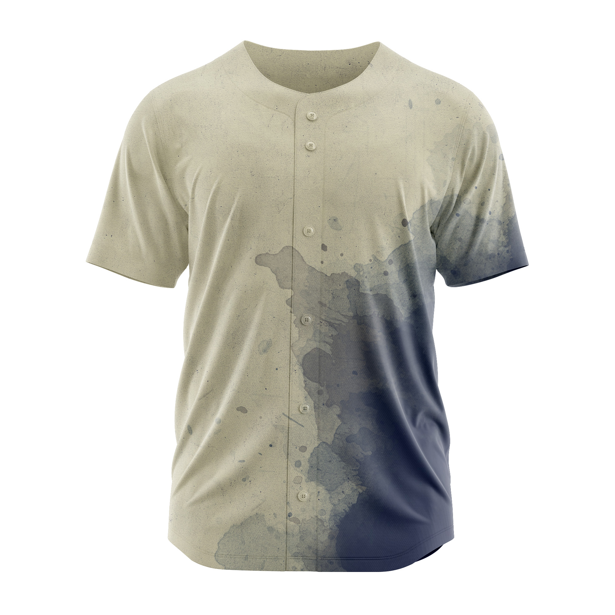 Blank Gray V-Neck Baseball Jersey Softball Sports Gift