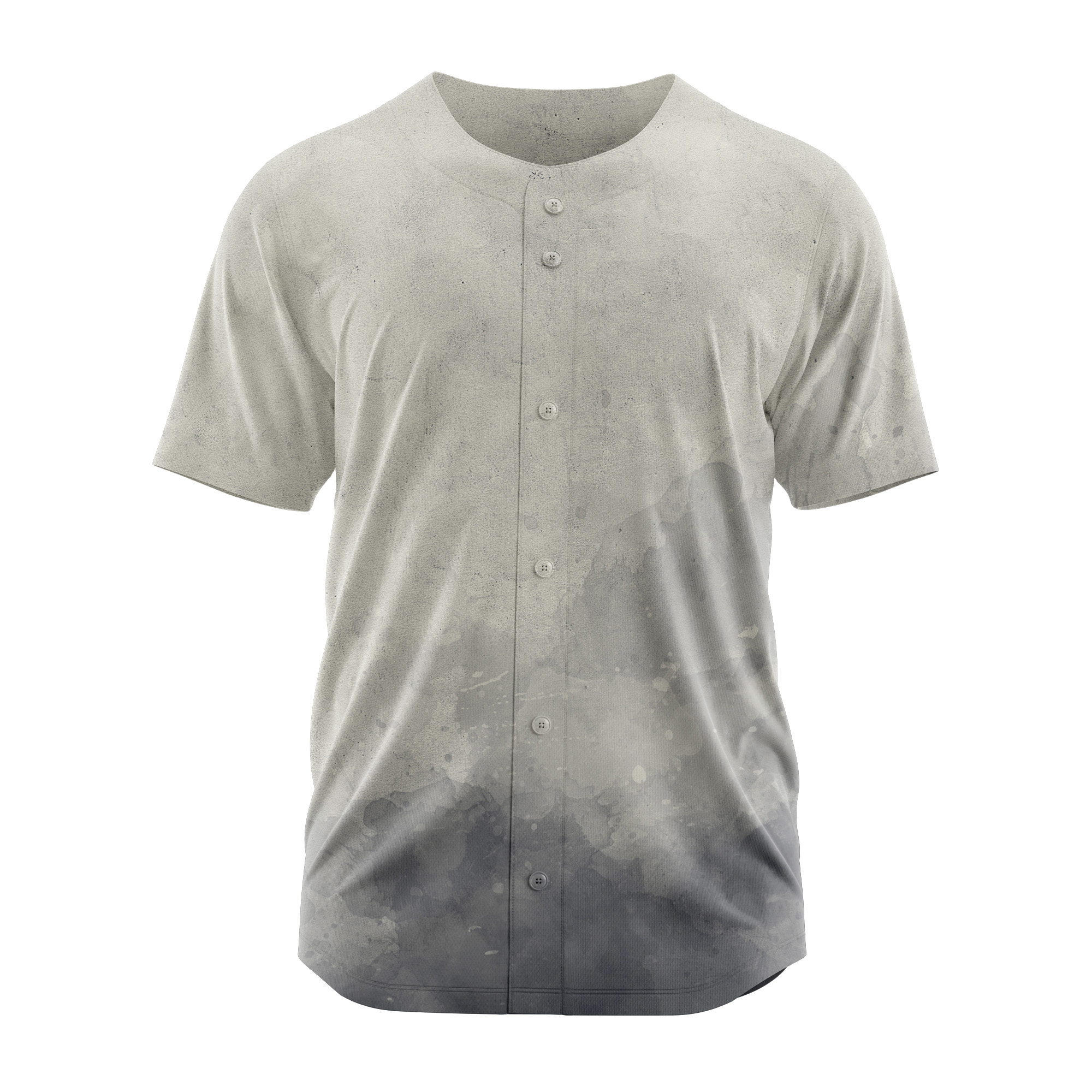 Blank Grey V-Neck Baseball Jersey Softball Game Shirts