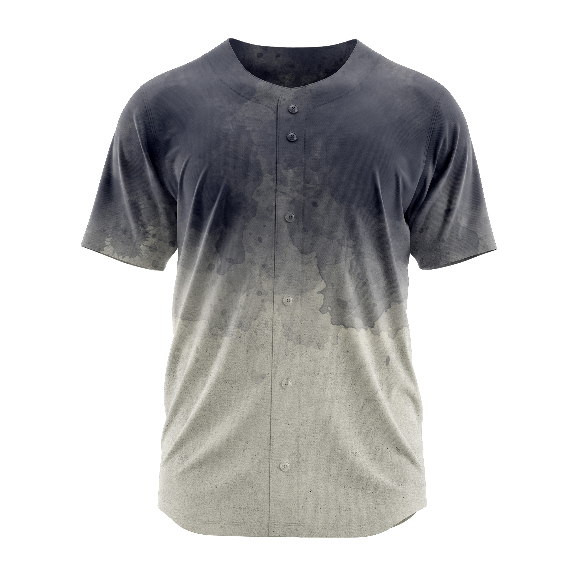 Blank Grey Black Team Baseball Jersey Softball Sports Gift