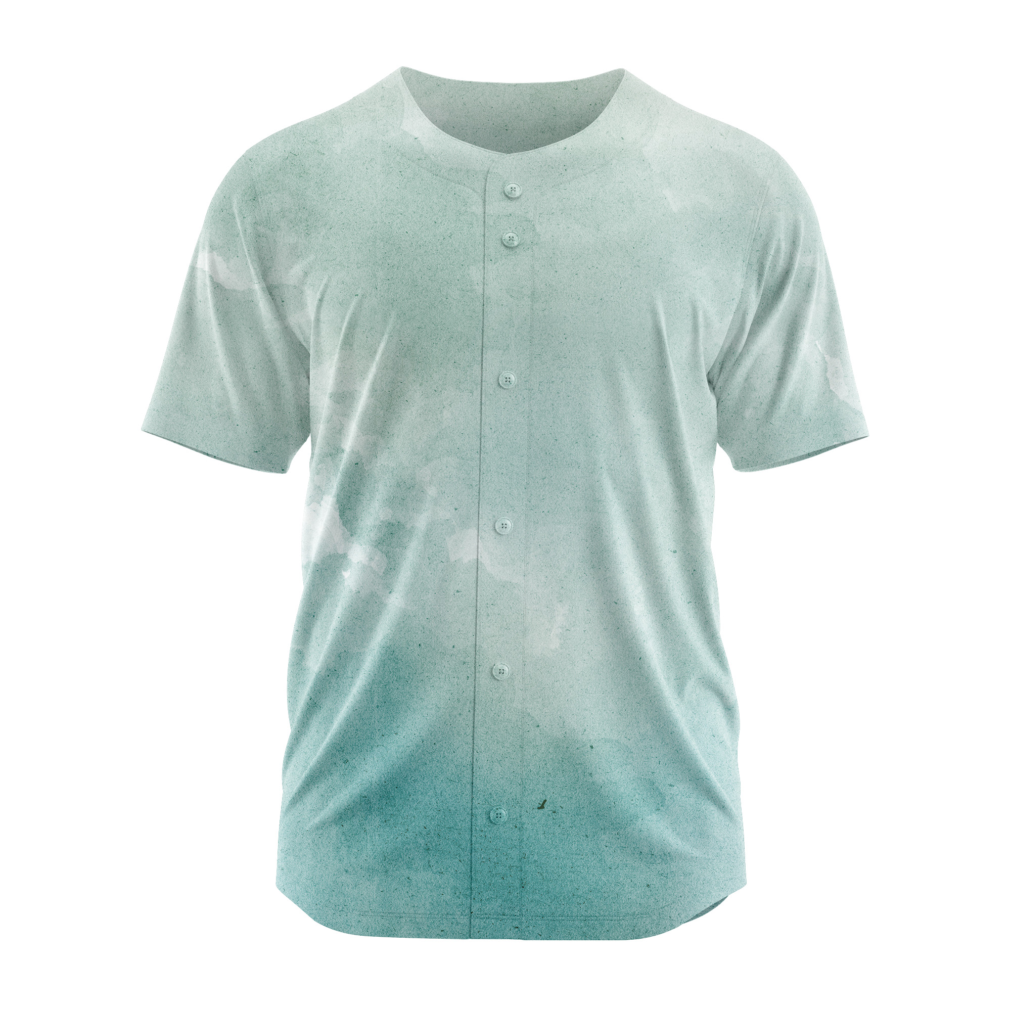 Blank Teal V-Neck Baseball Jersey Softball Sports Gift