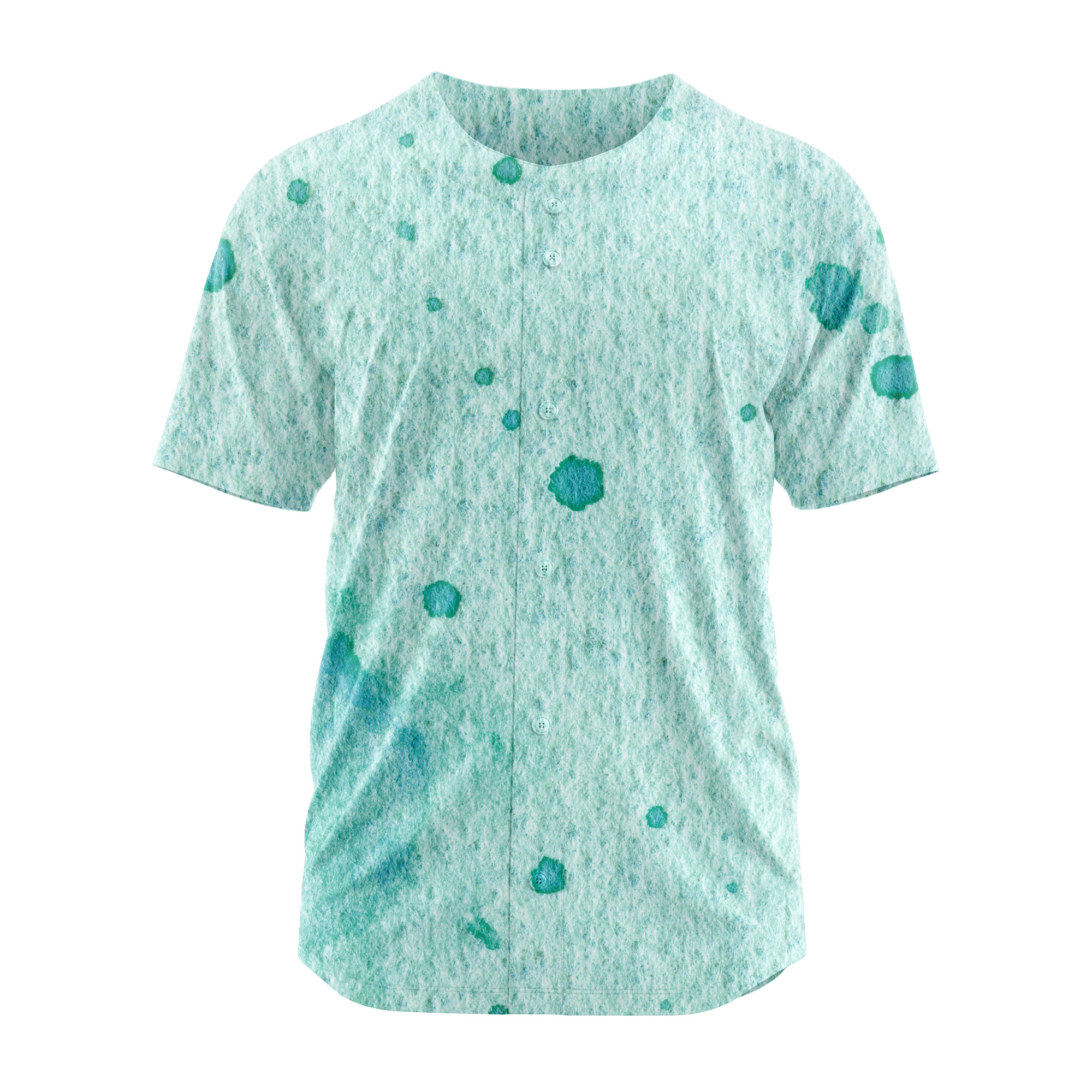 Blank Teal Casual Baseball Jersey Softball Game Shirts