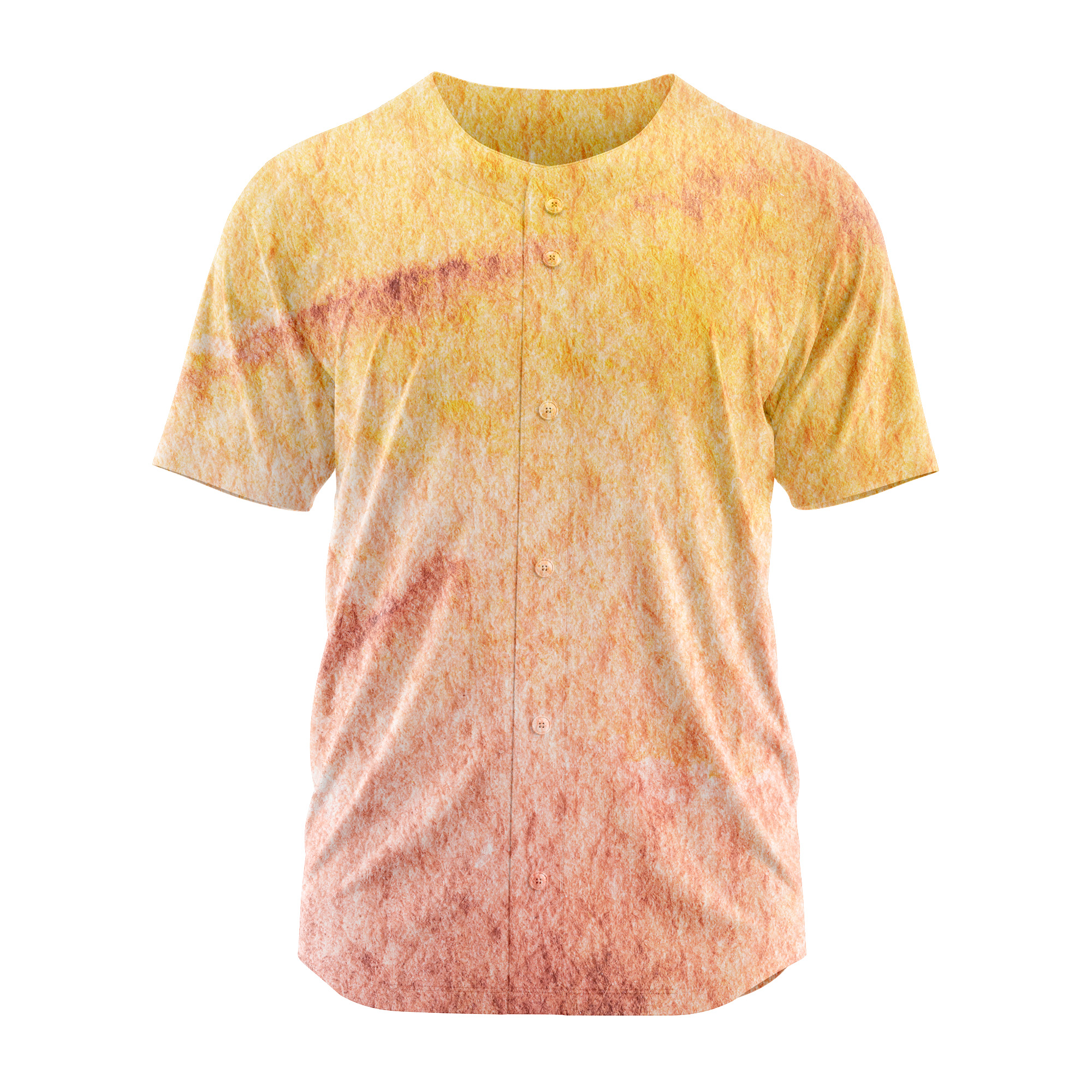 Blank Yellow Hip Hop Baseball Jersey Softball Game Shirts