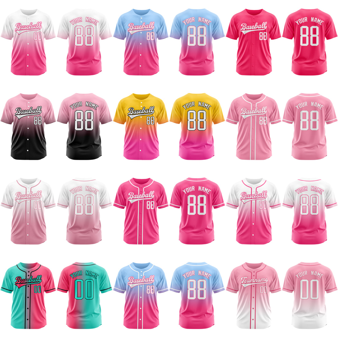 custom baseball jerseys for team