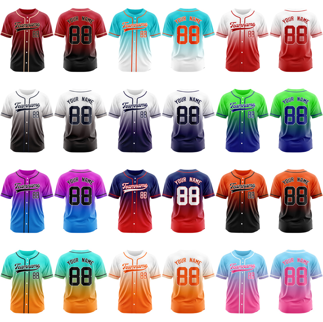 custom baseball jerseys for team