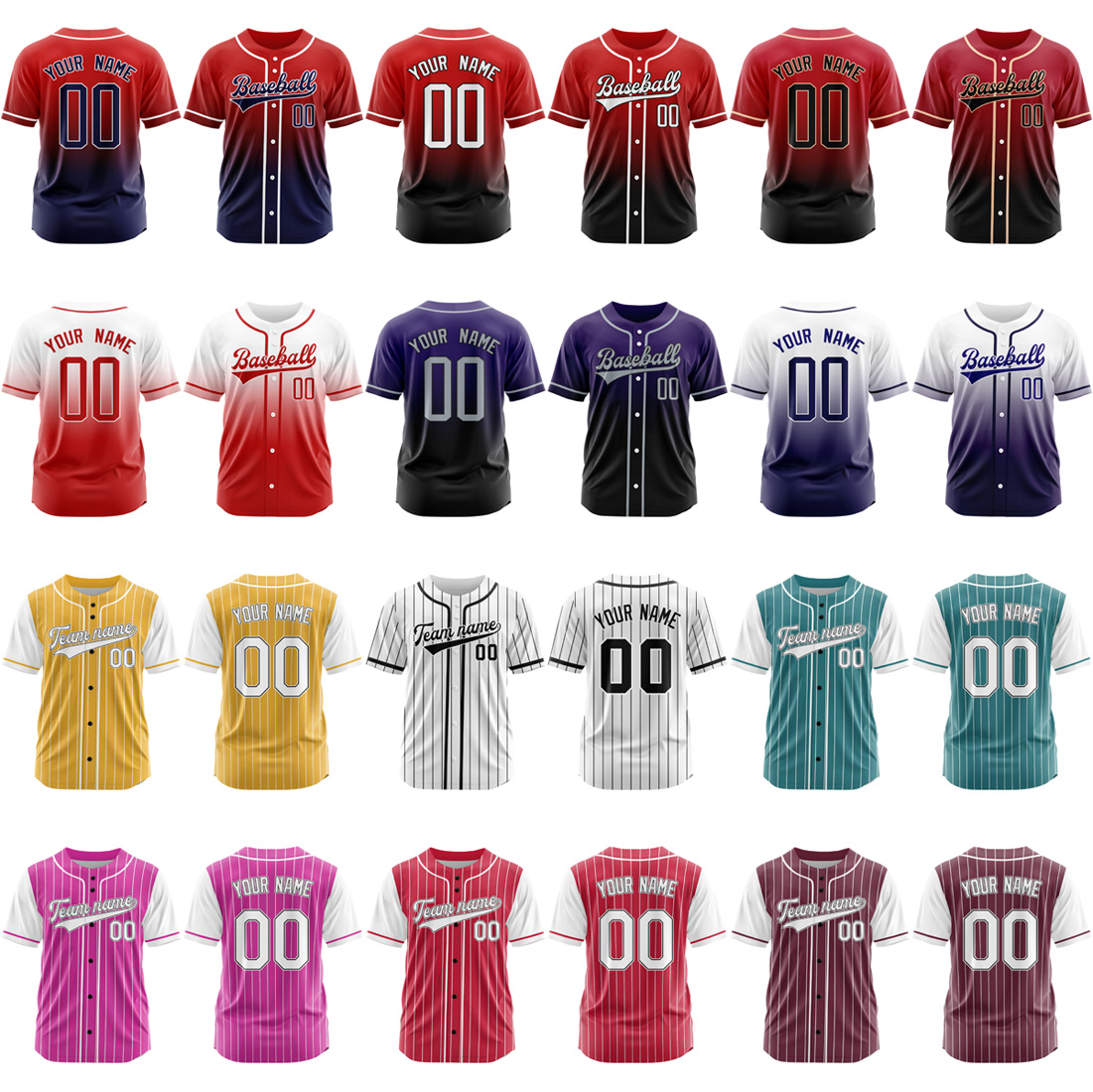 custom baseball jerseys for team