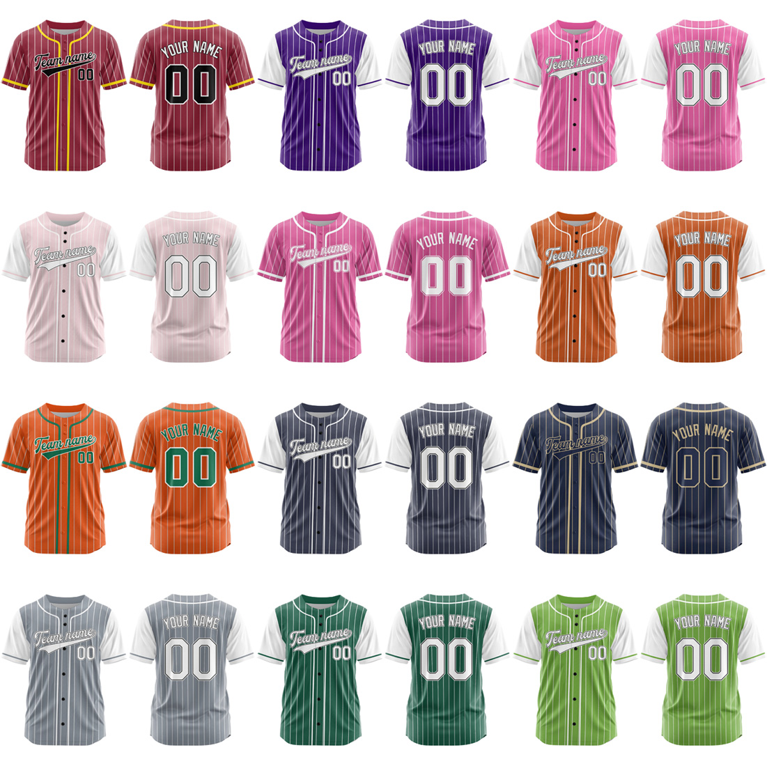  Custom baseball jerseys with player number