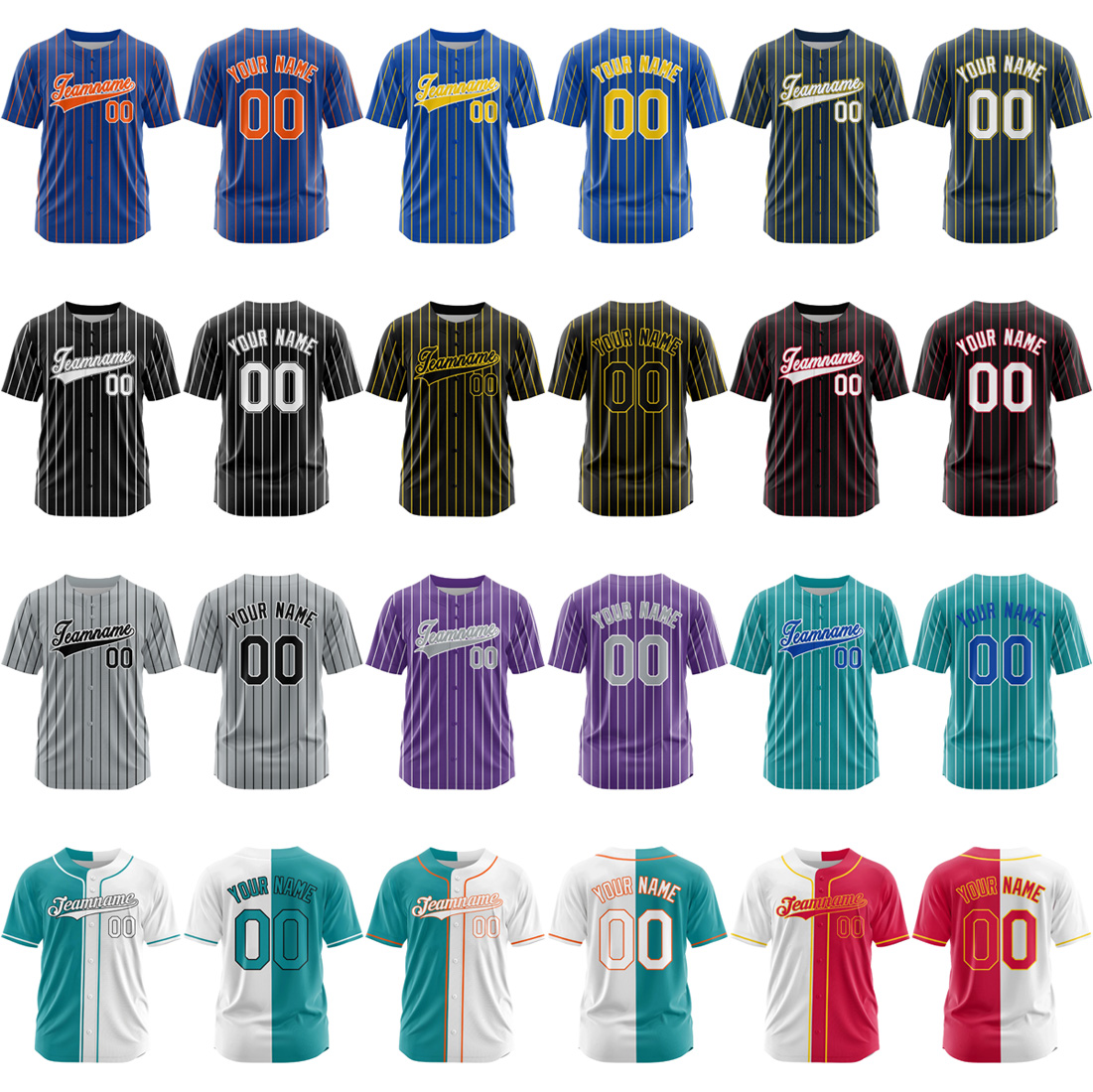  Custom baseball jerseys with player number